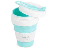 NC4103 SILIKONINIS SULANKSTAMAS TAURĖLIS 355 ml MINT NILS CAMP