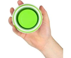 NC4103 SILIKONINIS SULANKSTAMAS TAURĖLIS 600 ml ŠVIESI ŽALIŲ NILŲ STOVYKLĖ
