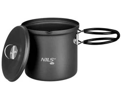 NC4202 ALIUMININIS TOURIST PUODAS SU dangteliu 1000ml NILS CAMP