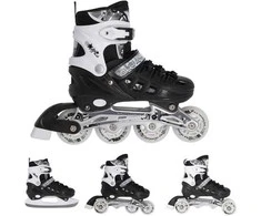 NH10905 4in1 Juodas DYDIS. L(39-42) INLINE PAČIŪRĖS SU MATMENYS. THE NILS EXTREME HOCKEY SKY