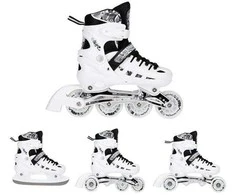 NH10905 4in1 LED DYDIS. M(35-38) INLINE RIUDŽIAI SU MATMENYS. THE NILS EXTREME HOCKEY SKY