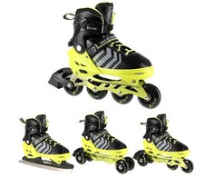 NH18192 4in1 JUODAI ŽALIAI DYDŽIO S(29-33) INLINE RIEDŽIAI SU MATMENYS. PŁ. FIGURINE NILS EXTREME