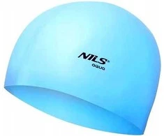 NQC BL01 ŠVIESIAI MĖLYNAS SILIKONINIS KEPURĖLIS NILS AQUA