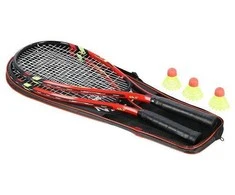 NRS001 SPEEDMINTON RINKINYS 2 REKETĖS + SKRAUTĖS + RAUDONOS DANGLĖS NILAI