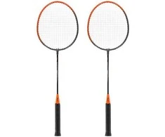 NRZ005 PLIENAS / BADMINTONO RINKINYS 2 RAKETĖS + NILS dangtelis