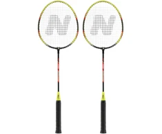 NRZ204-1 ALIUMINIO BADMINTONO RAKETĖS + 3 PLUNKSNINĖS LAUKELĖS + NILS UŽDANGALAS