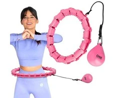 OHA02 HULA APYNIŲ ROŽINĖ SU RIEŠUTAIS IR VIENU FITNESS SVORIU