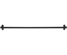 Pakabos bėgelis, virtuvės bėgelis indams, metalinis, juodas, kabliukai, 78,5 cm