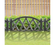 Palisade sodo tvora, grafito apvadas, komplekte 6 vnt. 50x30 cm