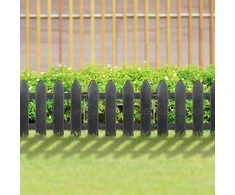 Palisade sodo tvoros grafito apvadų rinkinys 10 vnt. 200 cm 20x15 cm