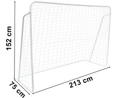 PAOLO futbolo vartai 213x152 cm balti