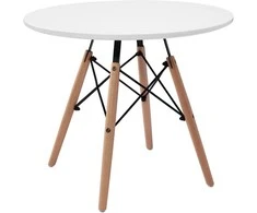 PARIS DTW apvalus stalas 60 cm baltas