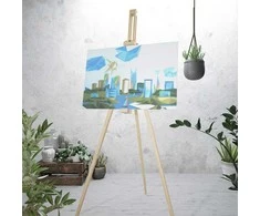 Paveikslėlis tapybai skaičiais dažais, drobės teptuku, rinkinyje 10 vnt. 30x40 cm