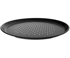 Picos keptuvės perforuotas lakštas su teflonine danga, juodas, 32 cm