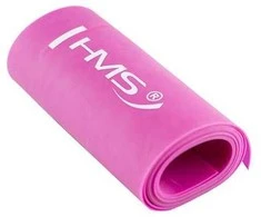 Pink TP01 Rožinis 0,7 x 120 x 1200 MM PILATES HMS TAPE