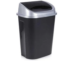 Plastikinė šiukšlių dėžė, juoda, 25 litrai