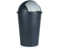 Plastikinė šiukšlių dėžė, juoda, 47 litrai