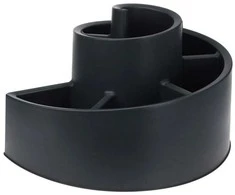 Plastikinis juodos spalvos spiralinis sodo gėlių stovas 53x43,5x32,5 cm