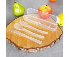 Plastikinių stalo įrankių rinkinys, 4 vnt