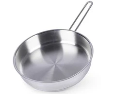Plieninė keptuvė 18/10, nerūdijančio plieno PREMIUM, dujų indukcija, 26 cm