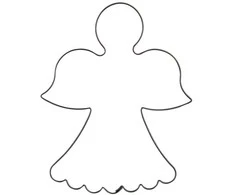Plieninė konditerijos pjaustyklė / imbierinių sausainių formelės angelas
