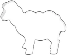 Plieninė konditerijos pjaustyklė / imbierinių sausainių pjaustyklė ėrienai 7 cm