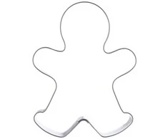 Plieninė konditerijos pjaustyklė / imbierinių sausainių formelė 10 cm