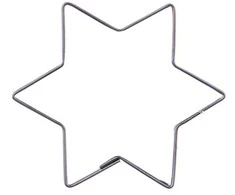 Plieninė konditerinė pjaustyklė / imbierinių sausainių formelė žvaigždutė 6,5 cm