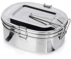 Plieninė vakarienė valgykla 350 / 900 ml 2 vnt.