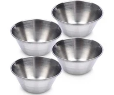 Plieninis padažo dubuo 6 cm, 40 ml 4 vnt.