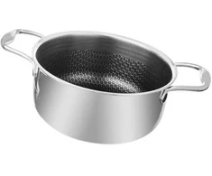 Plieninis puodas su aukščiausios kokybės nepridegančia danga COOKCELL ORION 20 cm 2,75 l