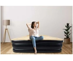 Pripučiamas čiužinys su elektrine pompa aukštai miegui AVENLI 203 x 157 cm