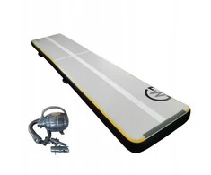 Pripučiamas gimnastikos kilimėlis AirTrack MASTER S-Pro 600 x 100 x 20 cm pilkai juodas