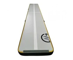 Pripučiamas gimnastikos kilimėlis AirTrack MASTER S-Pro 600 x 100 x 20 cm pilkai juodas
