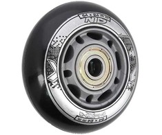 PU 64x24 82A Juodas N (4 vnt.) + ABEC-9 (8 vnt.) NILS EXTREME SET