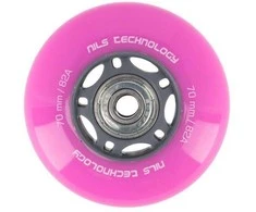 PU 70x24 82A (4 vnt.) rožinė + ABEC-7 (8 vnt.) NILS EXTREME SET
