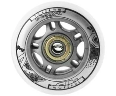 PU 70x24 82A Baltas (4 vnt.) + ABEC-7 (8 vnt.) NILS EXTREME RINKINYS