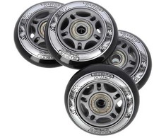 PU 70x24 82A Juodas N (4 vnt.) + ABEC-9 (8 vnt.) NILS EXTREME RINKINYS