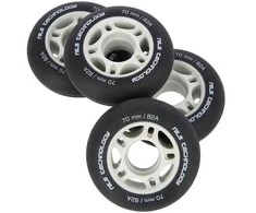 PU 70x24 82A MATTE Juodas ratai (4 vnt.) NILS EXTREME