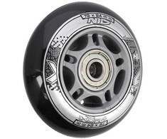 PU 72x24 82A Juodas N (4 vnt.) + ABEC-9 (8 vnt.) NILS EXTREME SET