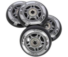 PU 72x24 82A Juodas N (4 vnt.) + ABEC-9 (8 vnt.) NILS EXTREME SET
