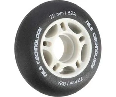 PU 72x24 82A MATTE Juodas ratai (4 vnt.) NILS EXTREME