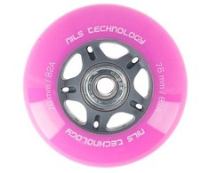 PU 76x24 82A (4 vnt.) rožinė + ABEC-7 (8 vnt.) NILS EXTREME SET