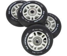 PU 76x24 82A MATTE Juodas (4 vnt.) + ABEC-9 (8 vnt.) NILS EXTREME RINKINYS