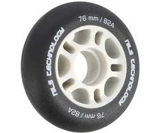 PU 76x24 82A MATTE Juodas ratai (4 vnt.) NILS EXTREME
