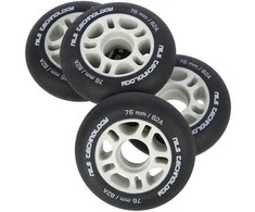 PU 76x24 82A MATTE Juodas ratai (4 vnt.) NILS EXTREME