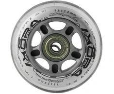 PU 76x24 82A TRANSPARENT (4 vnt.) + ABEC-7 (8 vnt.) NILS EXTREME RINKINYS