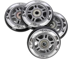 PU 80x24 82A Juodas N (4 vnt.) + ABEC-9 (8 vnt.) NILS EXTREME SET