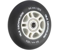 PU 84x24 82A MATINE Juodas (4 vnt) + ABEC-9 CHROME (8 vnt) NILS EXTREME RINKINYS
