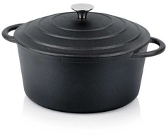 Puodas su dangteliu ketaus dujinis indukcinis kietas VILDE 26 cm 5 L
